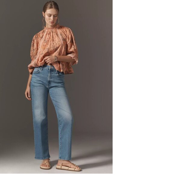 MOTHER The Rambler High-Rise Flood Jeans NEW NWT 26p out of blue new nwt - Picture 1 of 6